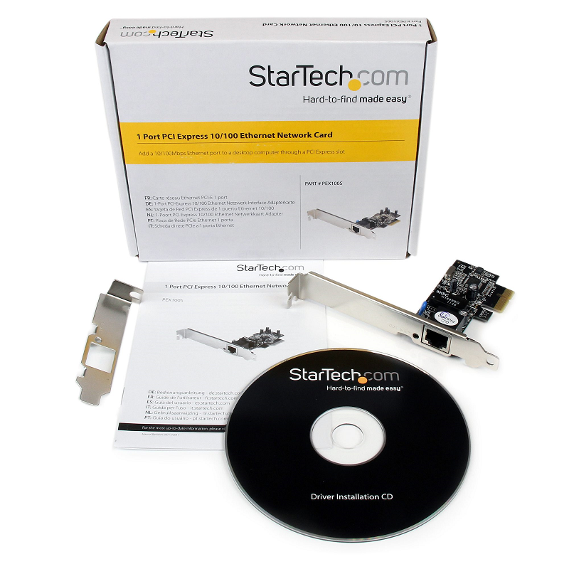 StarTech PEX100S 1 Port PCI Express 10/100 Ethernet Network Interface Adapter Card
